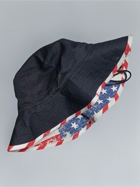 5 for $15 -  American Flag Bucket Hat - Patriotic Stars & Stripes